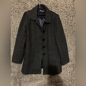 PRINCESS HIGHWAY Bleu Tweed Wool Blend winter coat / Size 8
